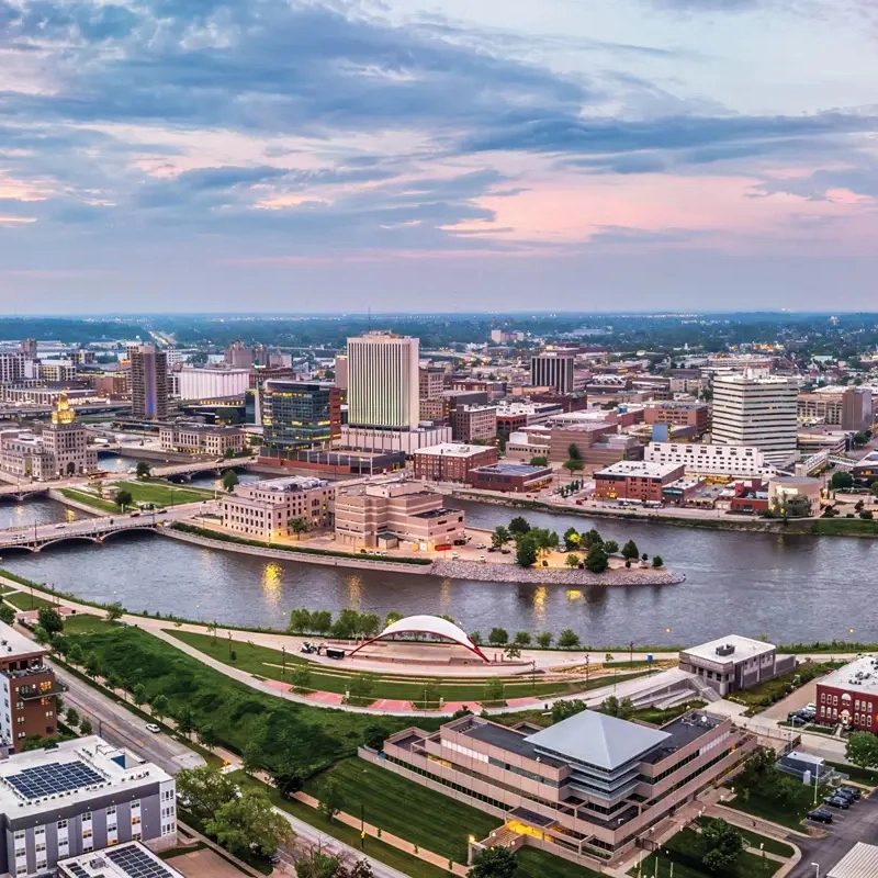 Cedar Rapids cityscape